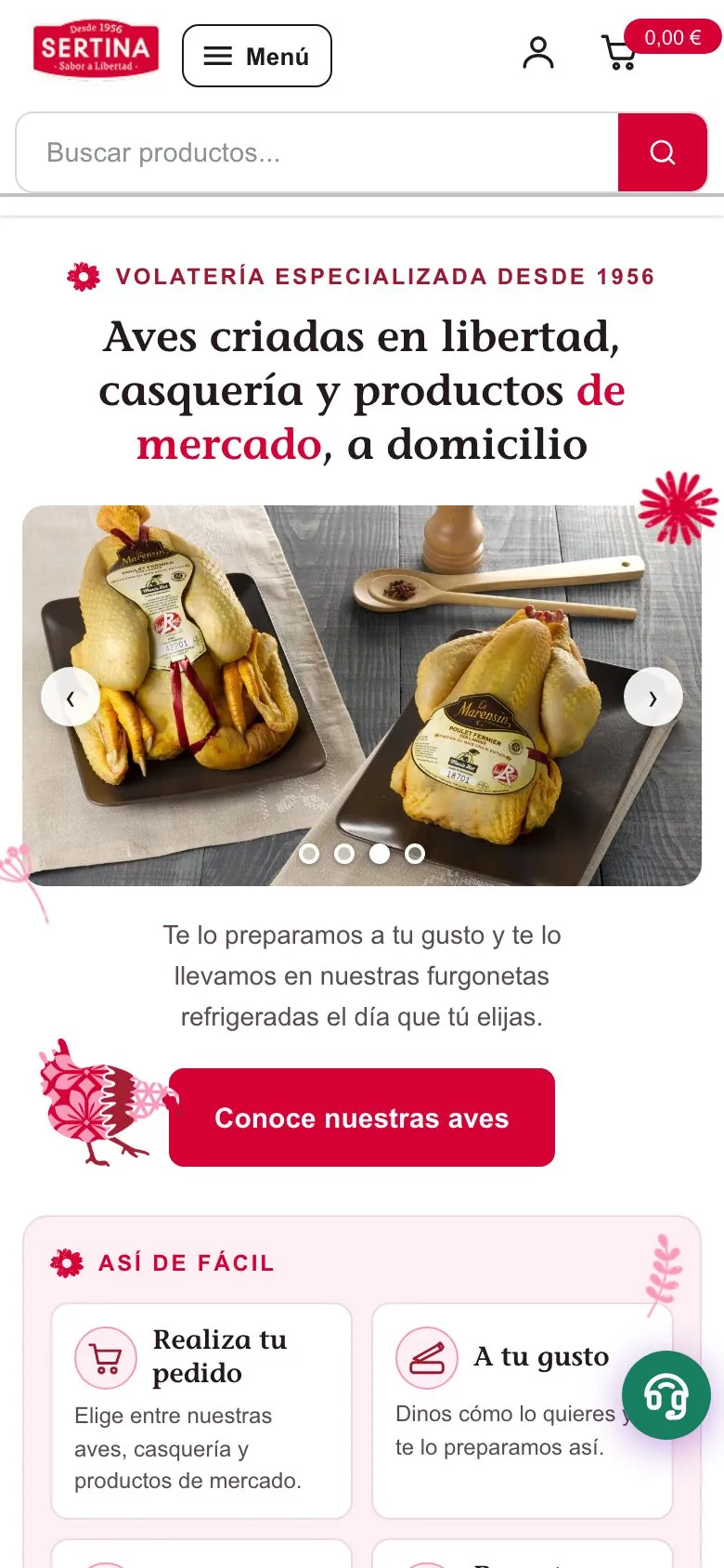 Sertina en el móvil
