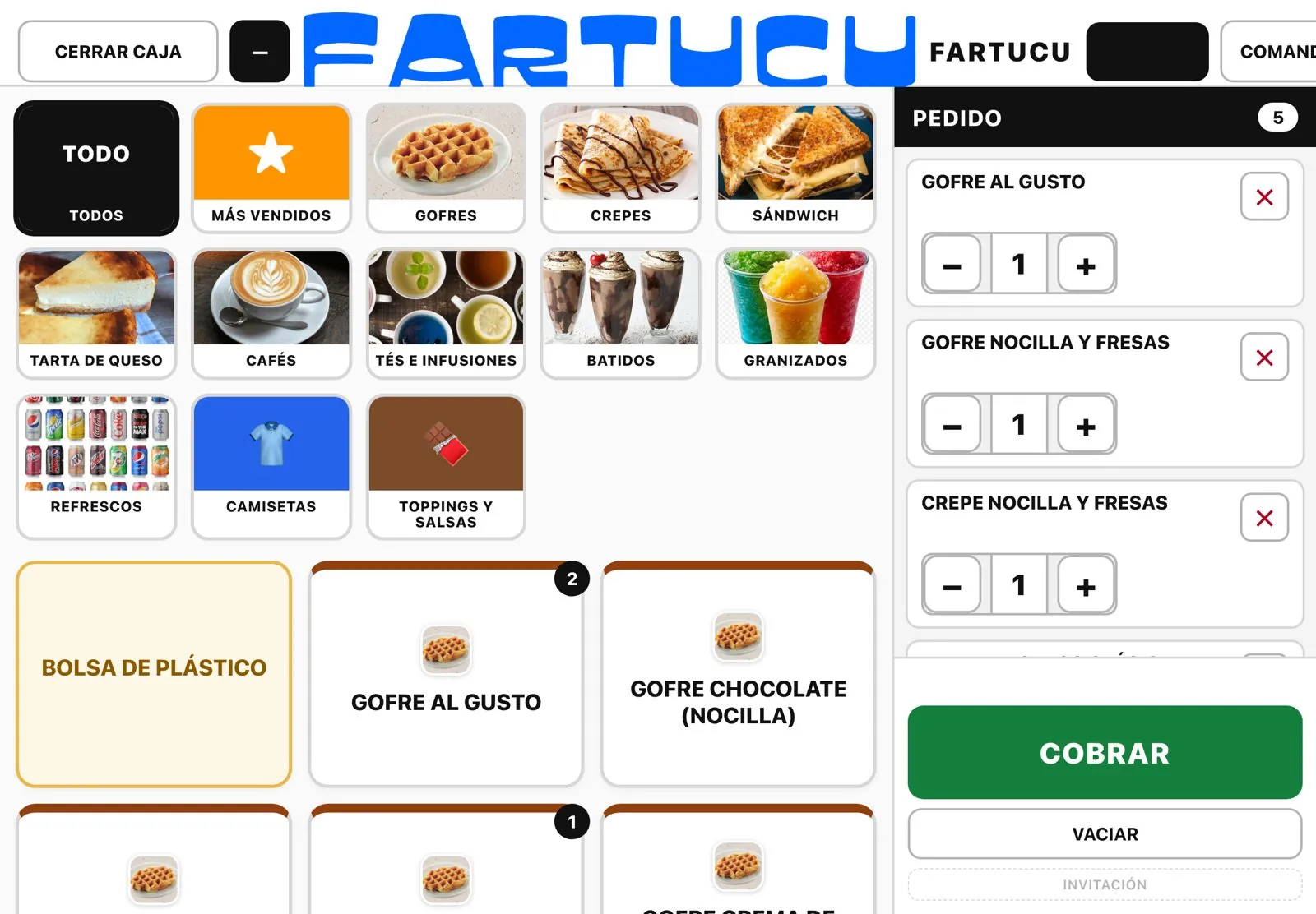 Fartucu en una tablet